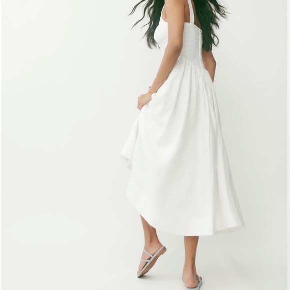 “💖 Sale” Reformation Balia Linen Dress - White - Picture 2 of 6